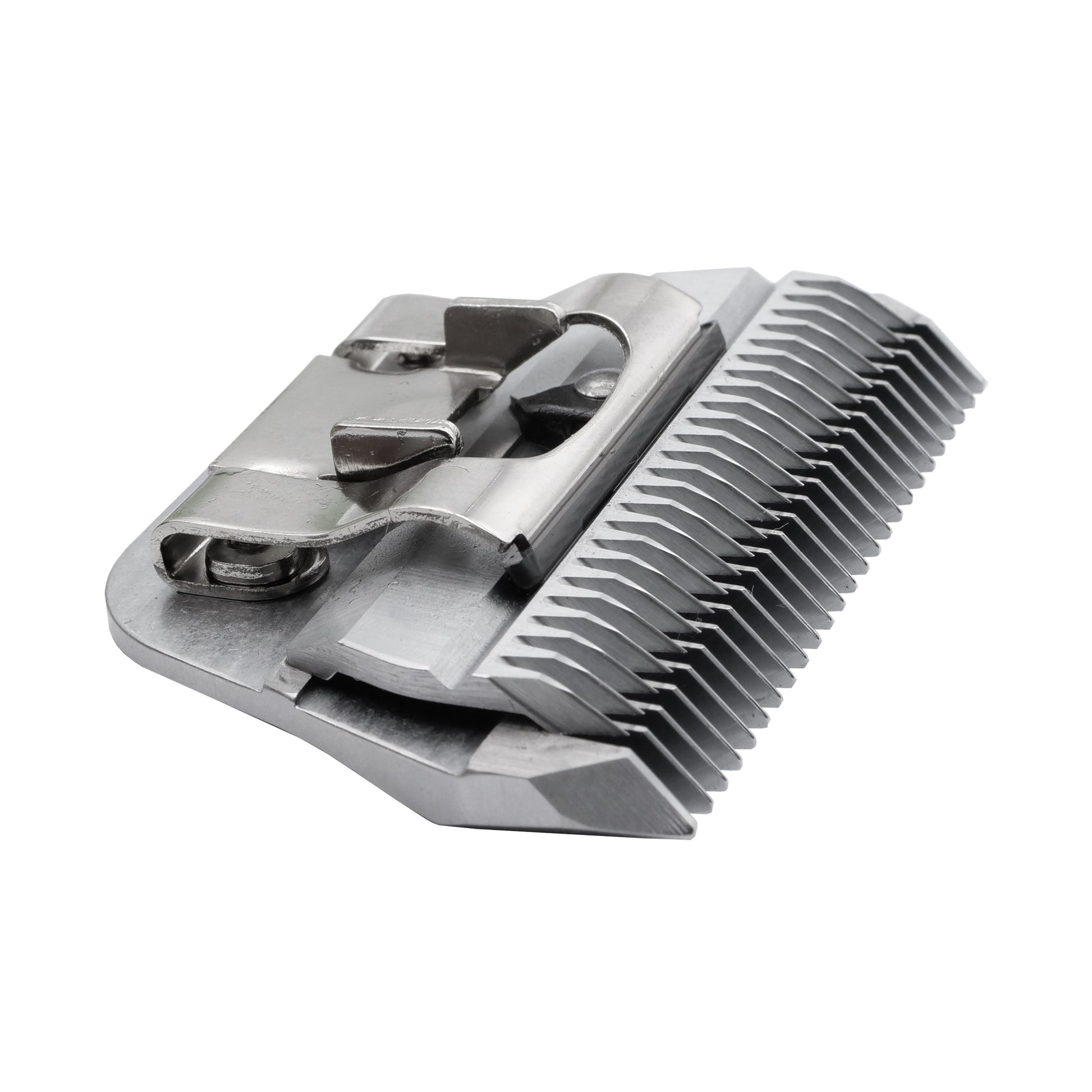 Artero Wide Clipper Blade #5FW for Professional Pet Grooming saves time. These wide clipper blades provide faster cuts avoiding correcting uneven textures and markings. Works with A5 clippers including Artero, Andis, Moser, Heiniger, Oster, and Aesculap Fav5 and Fav5 CL models.