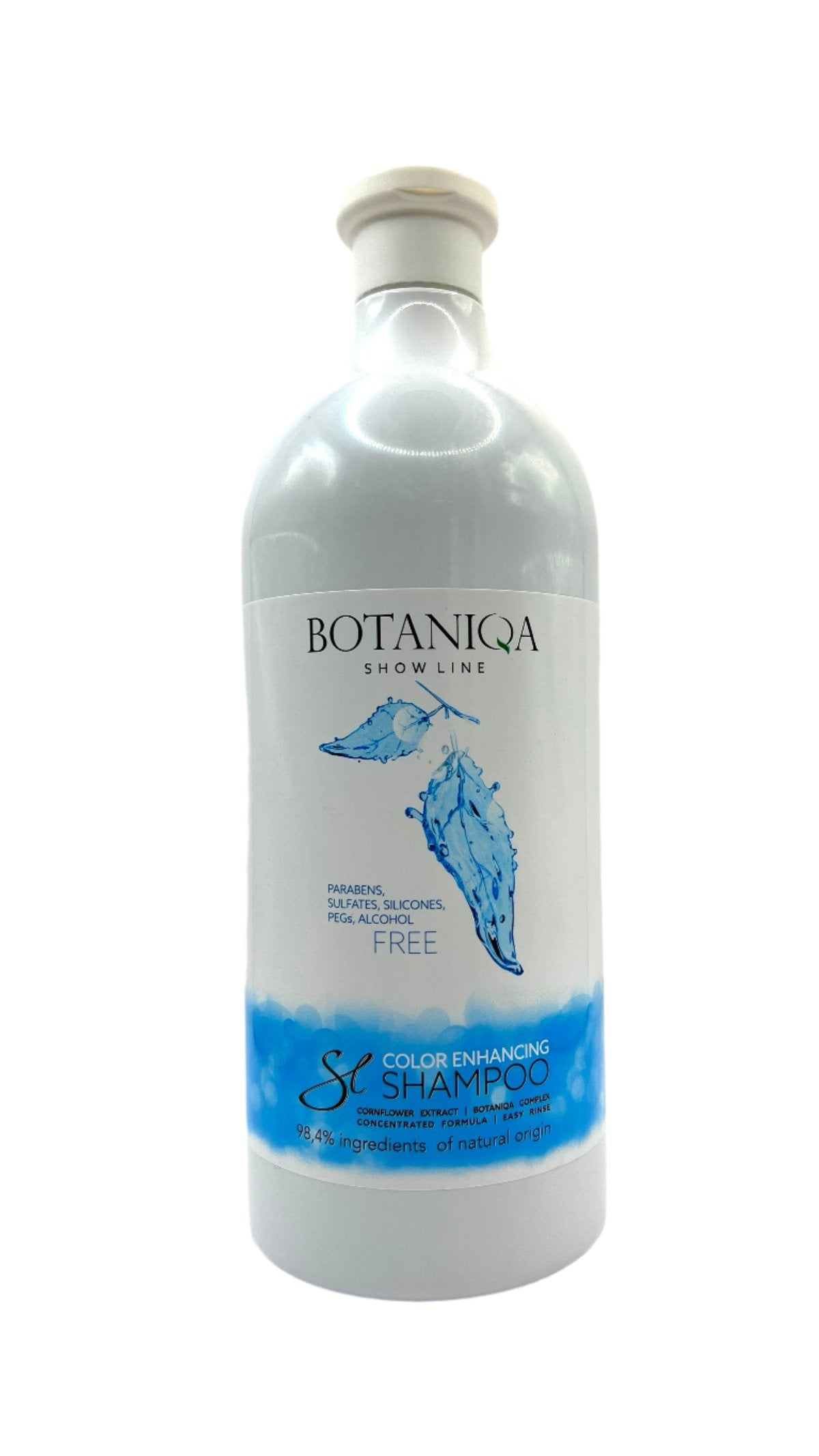 Botaniqa Color Enhancing Pet Shampoo enhances natural coat color while still providing deep moisturizers that strengthen the skin barrier. This pet shampoo will eliminates grey and yellow marks on white coated dogs and enhance and deepen the color of colorbred dogs. 