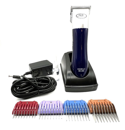 The Geib BC300 Professional Pet Grooming Clippers are lightweight, providing autonomy and comfort. It offers both cordless and plug-in options, and makes it easy to work. access hard-to-reach areas. The low noise, ergonomic shape and high strength body fits comfortably in hands.