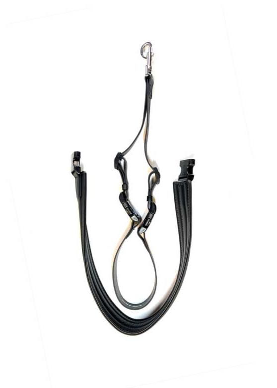 Our flexible USA made biothane water proof pet belly loop with quick release sling is designed to help for rear support and safety. Ideal for working with dogs that need more support. Black