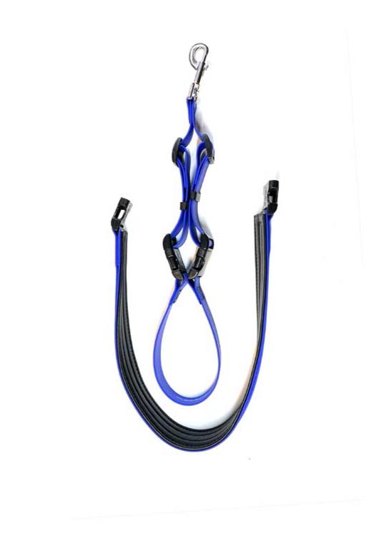 Our flexible USA made biothane water proof pet belly loop with quick release sling is designed to help for rear support and safety. Ideal for working with dogs that need more support. Royal Blue