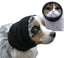 Happy Hoodie®, the original Head Hug for Pets™, muffles the loud noise from velocity driers and keeps the high-pressured, blown air away from the ear canals. This versatile pet calming band for cats and dogs is a straight forward, cost effective answer to reduce anxiety, stress, behavioral issues and save time. 2-pack Small and Med/Large in Black.