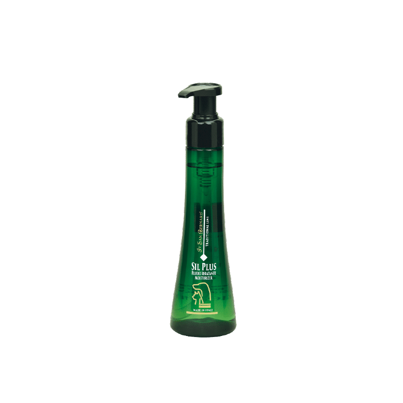 SIL Plus by Iv San Bernard is a moisturizing finishing spray adding volume and shine while protecting the coat from drying out, restoring softness and shine. SIL Plus helps keep the pH of your shampoo mixture neutral and can be used to “seal” in minerals and vitamins after a therapy as well as to seal out staining. 