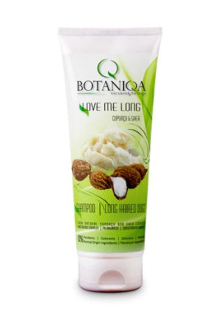 Botaniqa The Love Me Long Pet Shampoo is for dogs with medium to long coats prone to tangles, knots and mats. This shampoo has Cupuacu butter, the "super-moisturizer" due to its long lasting moisturizing effects as it builds the skin's elasticity, promotes collagen production and provides non-comedogenic effects.