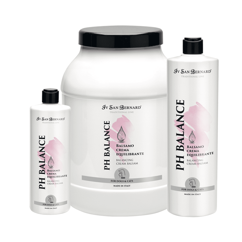 Iv San Bernard PH Balancing Conditioner for cats and dogs with sensitive skin and damaged coat due to environmental or health issues restores the natural protective layers of the skin and coat. The natural vitamins and minerals provide full nourishment. quickly absorbed by by the hair cuticle and skin layer. Addition of sunflower seed extract, boosts the moisturizing, conditioning and protective properties. This lightweight ingredient helps smooth out dry coat.