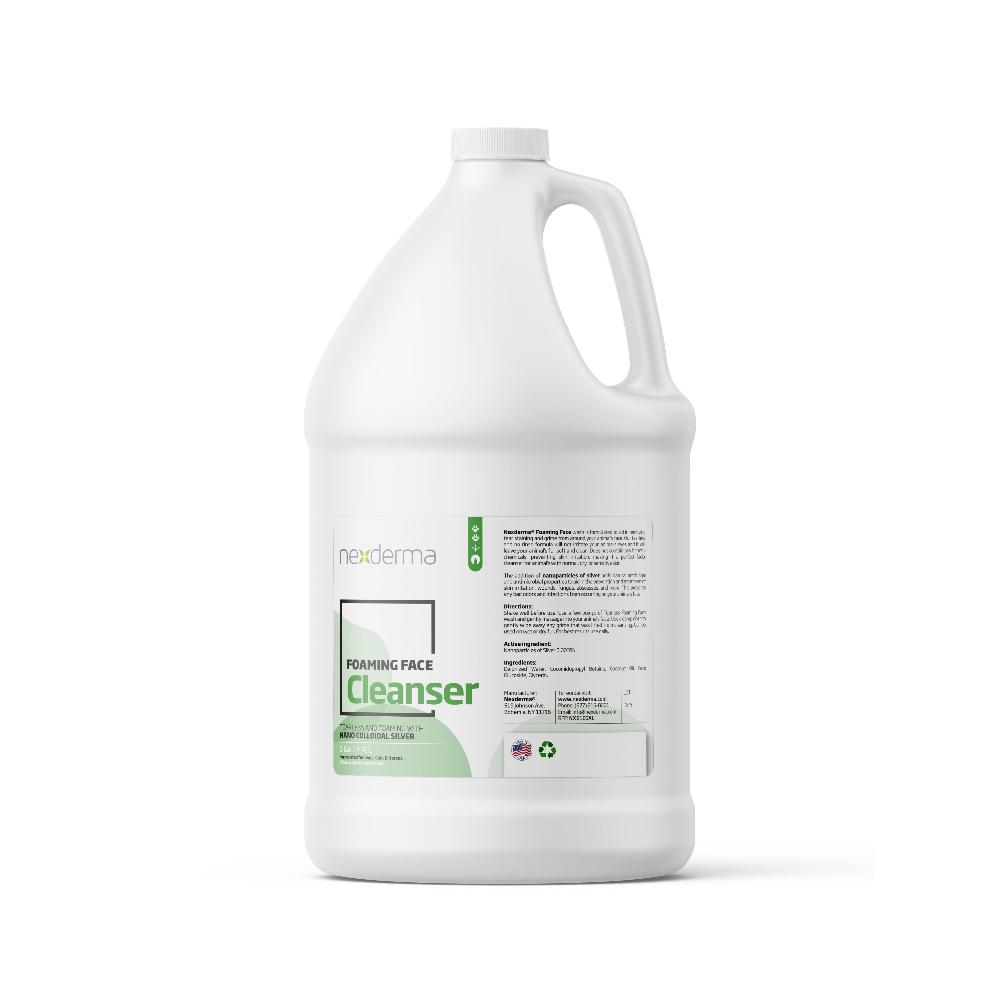 Nexderma Foaming Facial Cleanser is formulated to help remove tear stains and grime from around your pet's face. This tearless, no-rinse formula is non-irritating to the eyes, leaving the coat soft while preventing bad odors. This cleanser works for normal, oily and dry skin and coat types and is odor free. 1 gallon