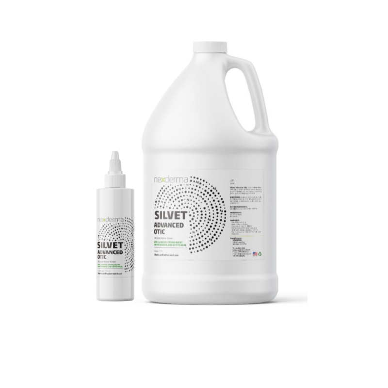 Silvet Advanced Otic&nbsp;is an antibacterial/antifungal neutral deep cleansing formulation utilizing 30ppm Nano-particles of Silver, purified water and 2% Boric Acid. This odorless, astringent, general broad-spectrum cleanser can be used daily or on an as needed basis. The complex Boric Acid formula dries the ear by pulling moisture out without the use of harsh chemicals, such as alcohol or propylene glycol, which can cause ototoxicity and possibly lead to deafness or damage to the ear. Shake before use.